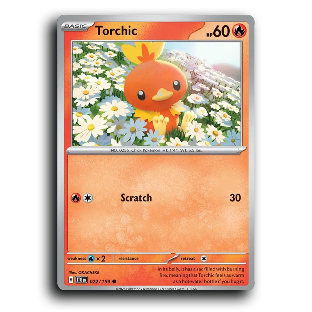 Torchic 022/159 Journey Together Common Pokemon Card TCG
