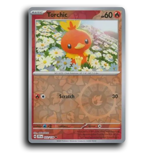 Torchic 022/159 Journey Together Common Pokemon Card TCG Reverse Holo