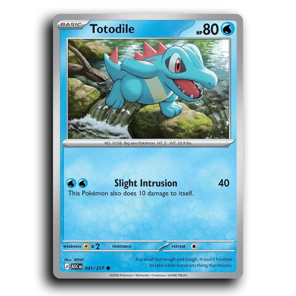 Totodile 041/217 Ascended Heroes Common Pokemon Card TCG Near Mint NM