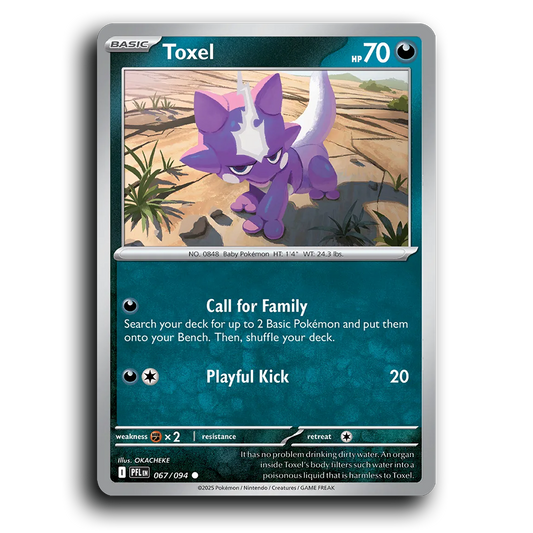 Toxel (067/094) [Phantasmal Flames] Common Pokemon Card TCG Near Mint NM