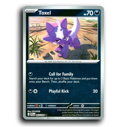 Toxel (067/094) [Phantasmal Flames] Common Pokemon Card TCG Near Mint NM Reverse Holo