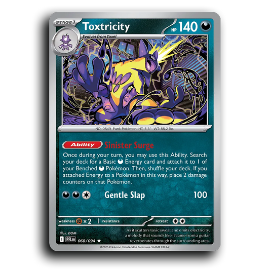 Toxtricity (068/094) [Phantasmal Flames] Rare Pokemon Card TCG Near Mint NM Holofoil