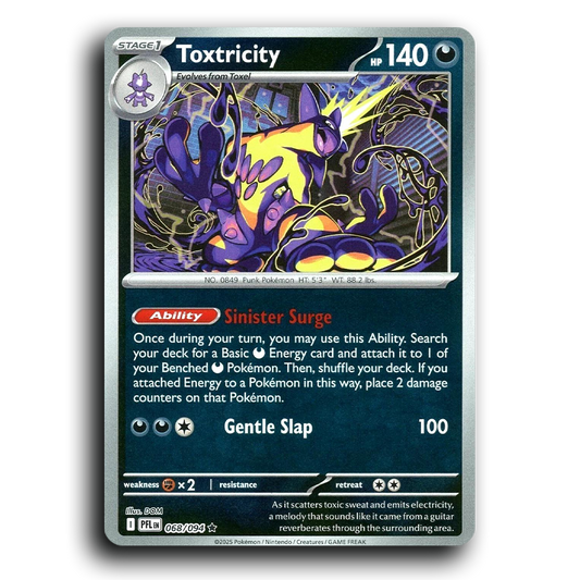 Toxtricity (068/094) [Phantasmal Flames] Rare Pokemon Card TCG Near Mint NM Reverse Holo