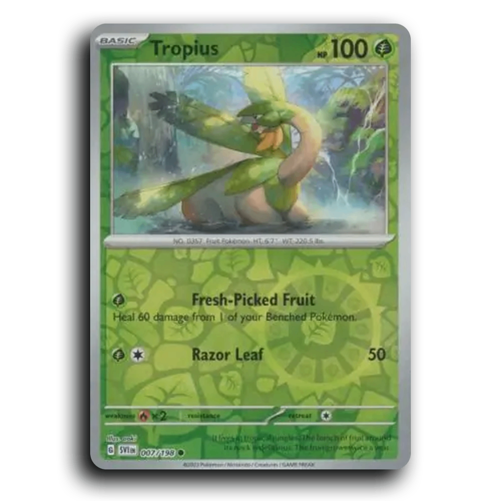 Tropius (007/198) [Scarlet & Violet] Common Pokemon Card TCG Near Mint NM Reverse Holo