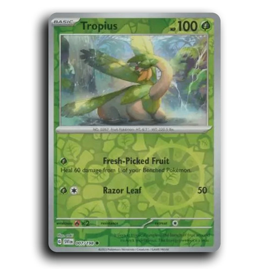 Tropius (007/198) [Scarlet & Violet] Common Pokemon Card TCG Near Mint NM Reverse Holo