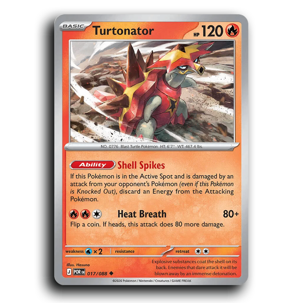 Turtonator (017/088) [Perfect Order] Uncommon Pokemon Card TCG Near Mint NM