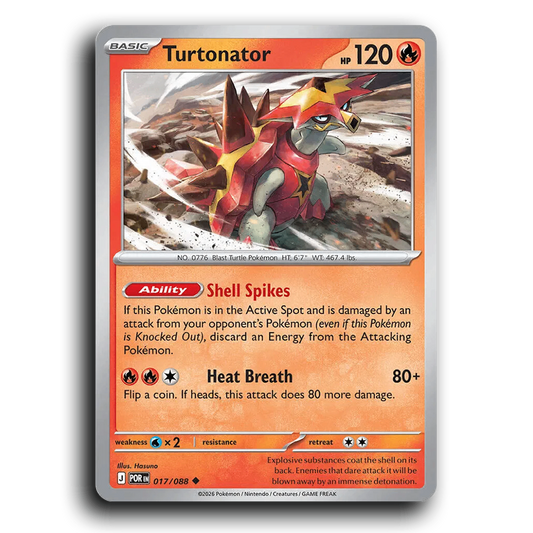 Turtonator (017/088) [Perfect Order] Uncommon Pokemon Card TCG Near Mint NM