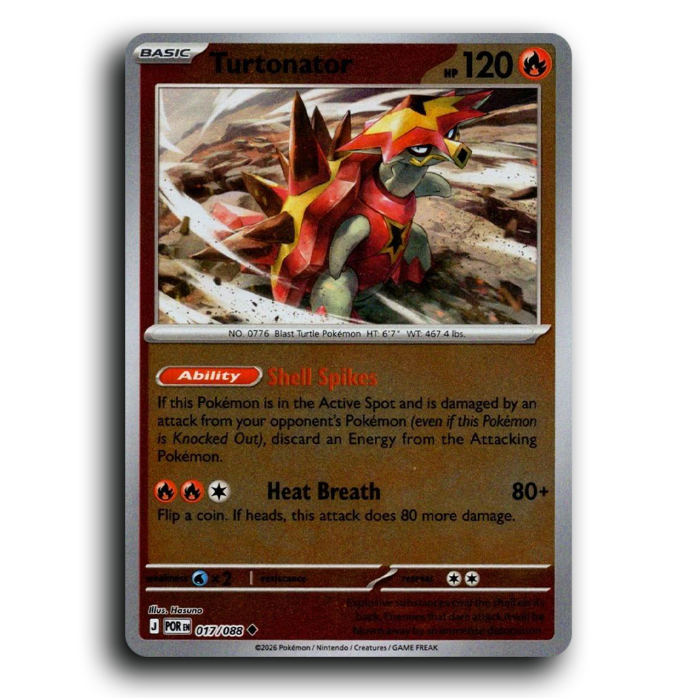 Turtonator (017/088) [Perfect Order] Uncommon Pokemon Card TCG Near Mint NM Reverse Holo