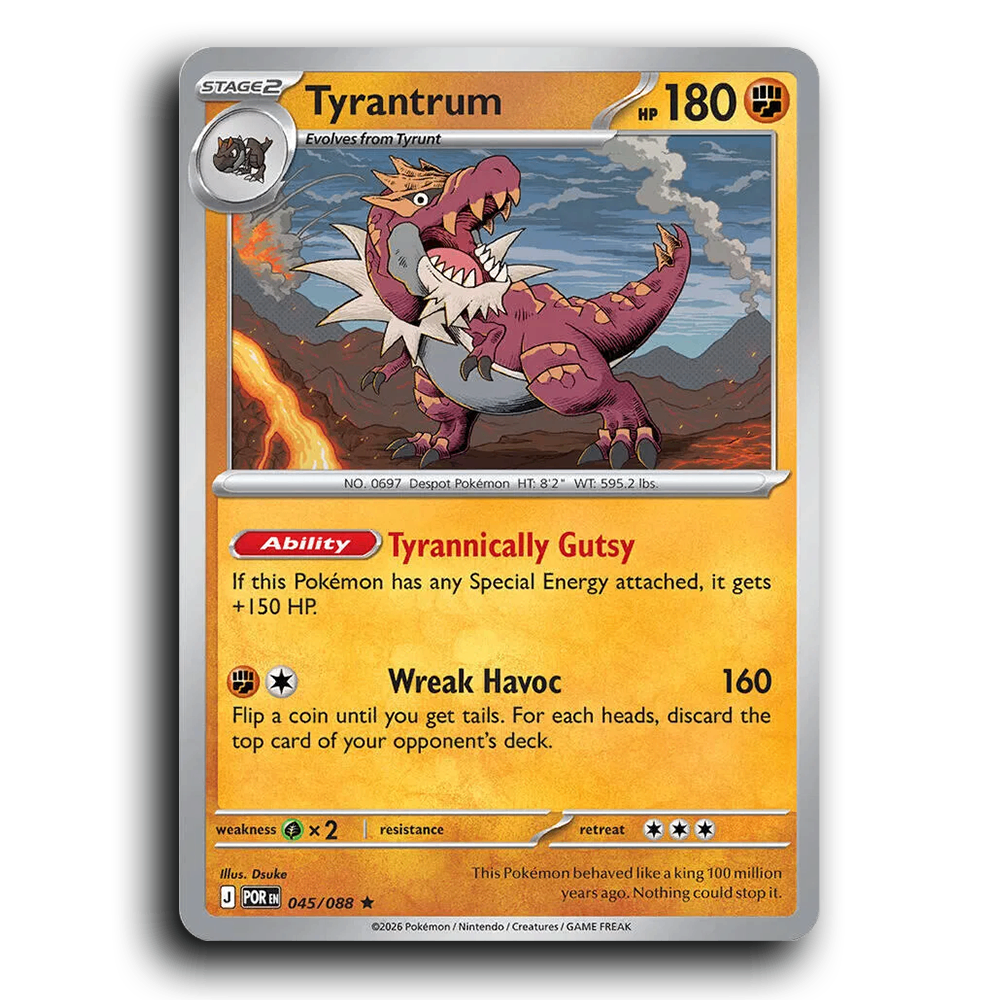Tyrantrum (045/088) [Perfect Order] Rare Pokemon Card TCG Near Mint NM Holofoil