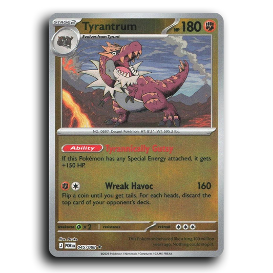Tyrantrum (045/088) [Perfect Order] Rare Pokemon Card TCG Near Mint NM Reverse Holo