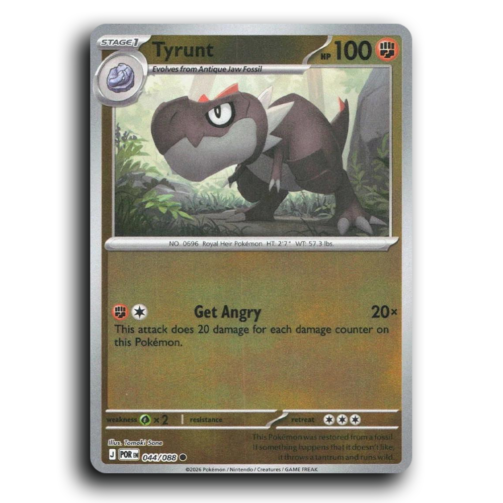 Tyrunt (044/088) [Perfect Order] Common Pokemon Card TCG Near Mint NM Reverse Holo