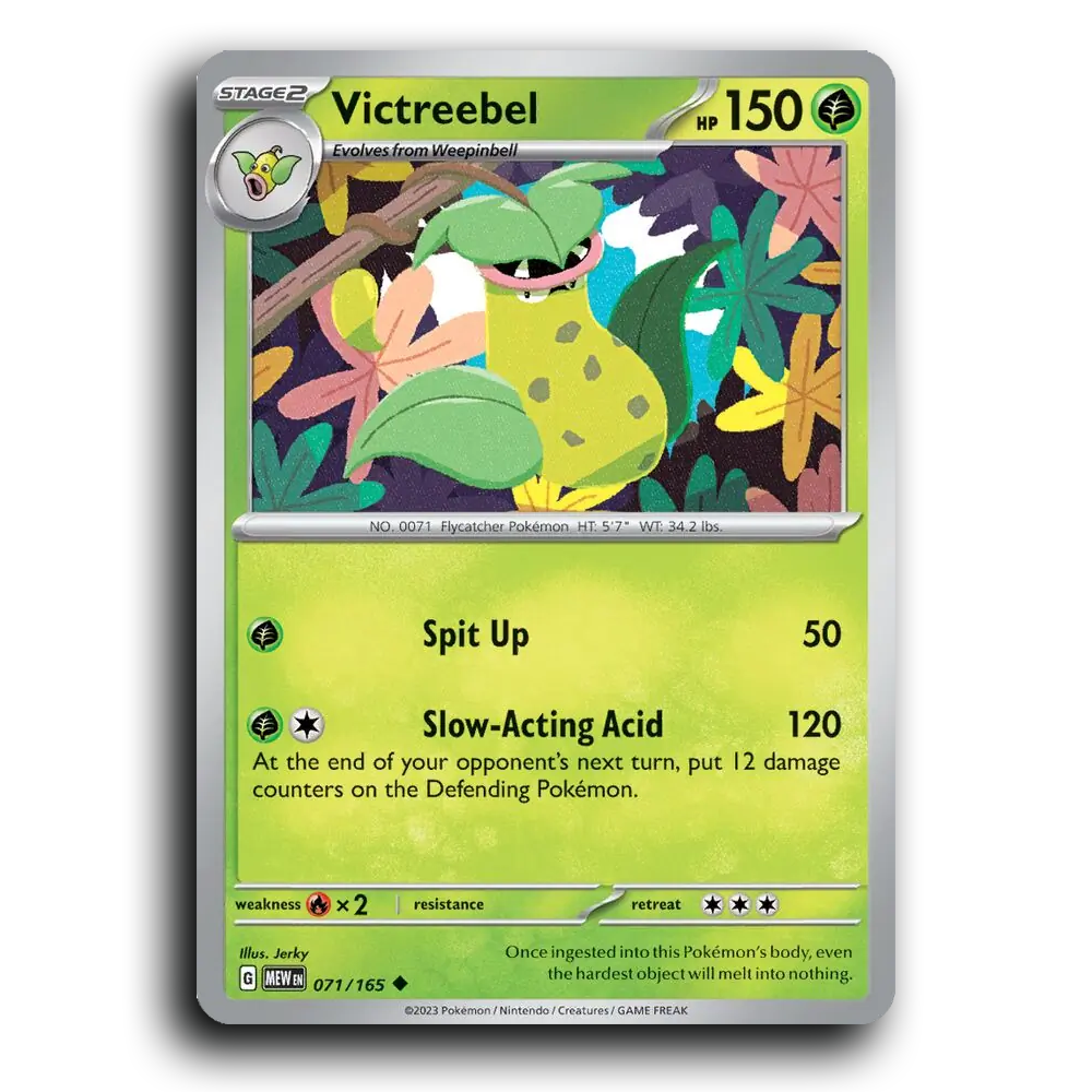 Victreebel 071/165 151 Uncommon Pokemon Card TCG Near Mint NM
