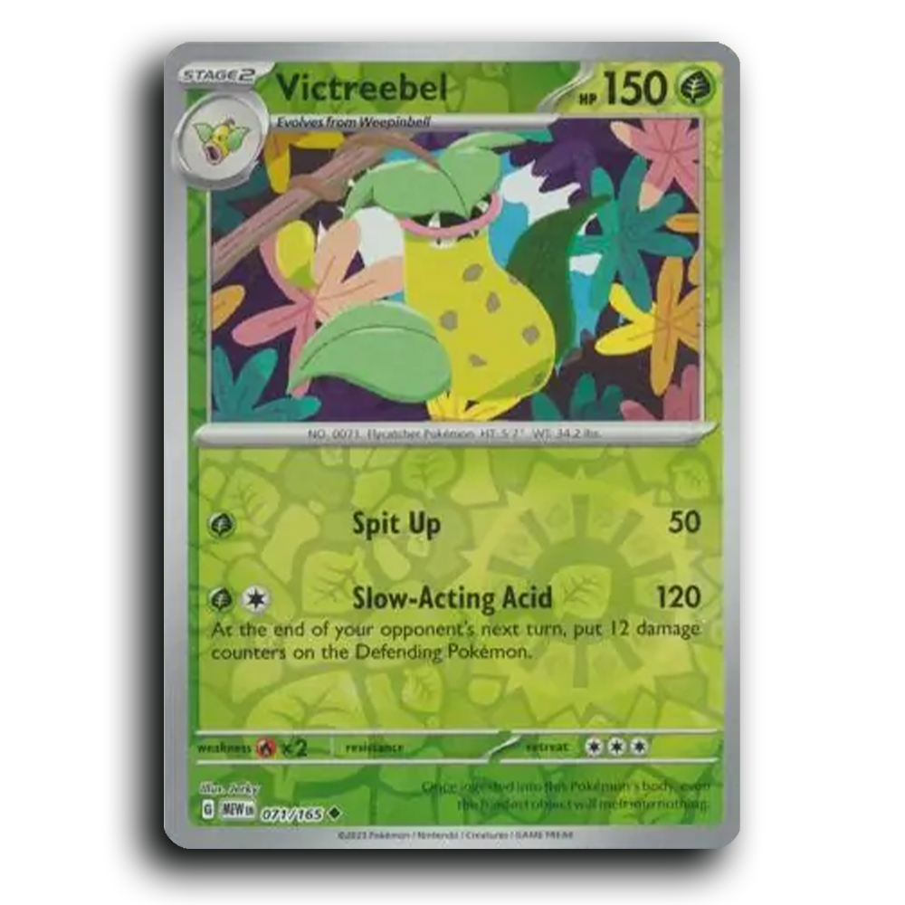 Victreebel 071/165 151 Uncommon Pokemon Card TCG Near Mint NM Reverse Holo