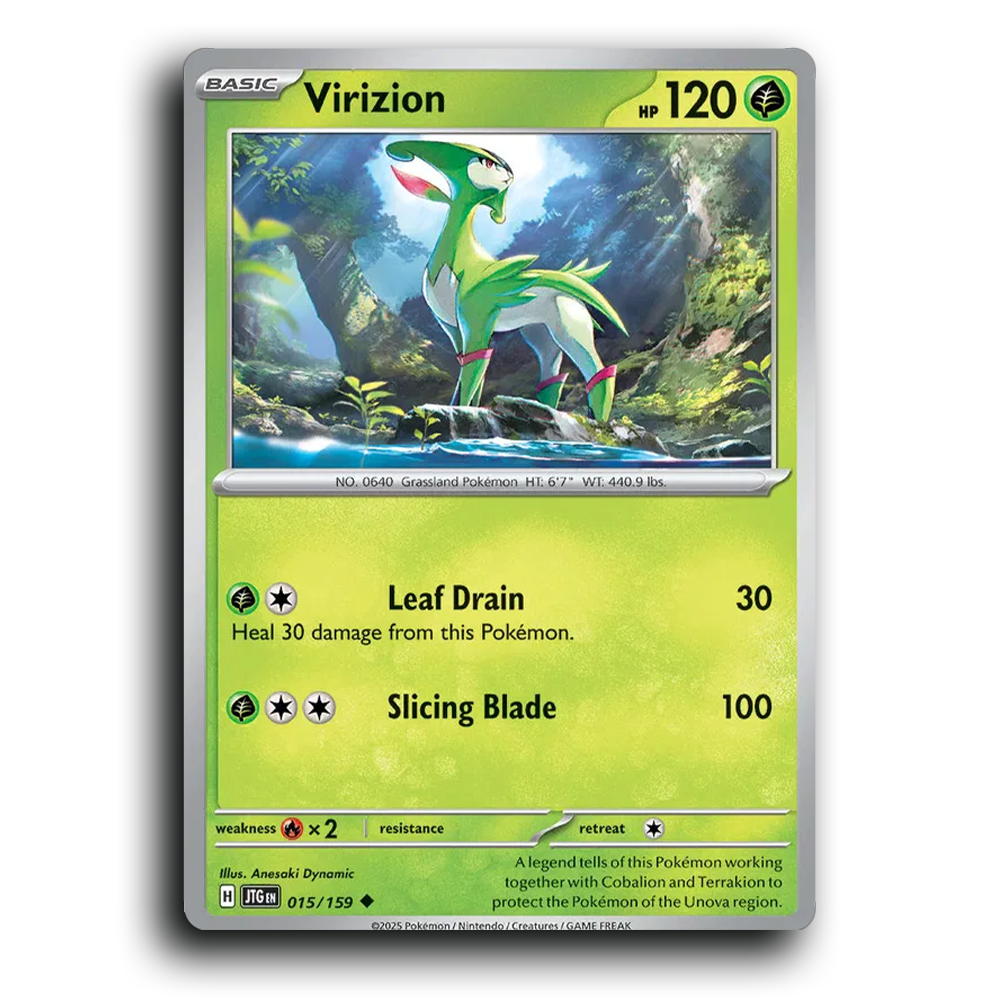 Virizion Journey Together 015159 Uncommon Near Mint Pokemon Card