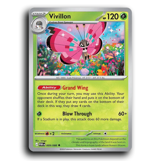 Vivillon (009/088) [Perfect Order] Uncommon Pokemon Card TCG Near Mint NM
