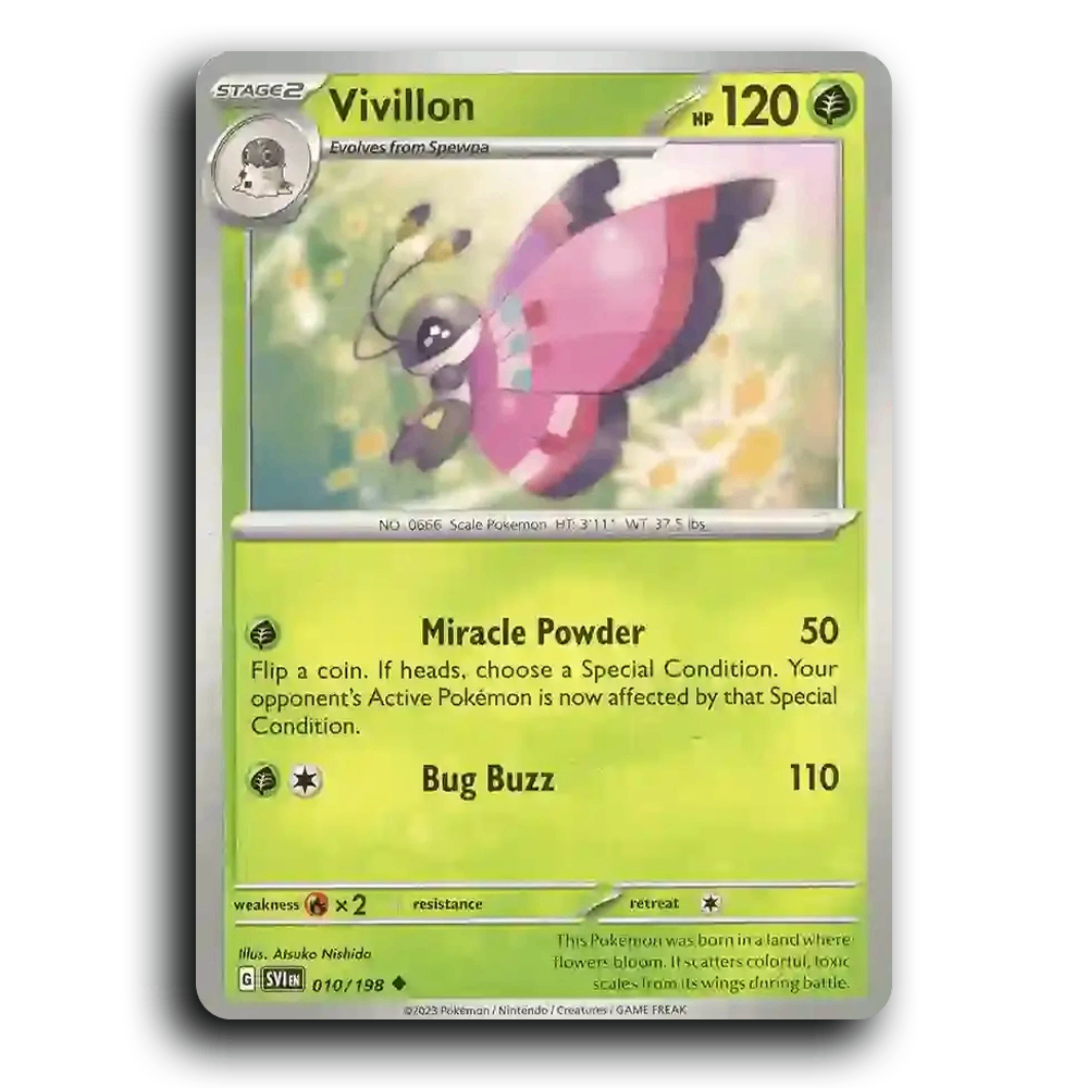Vivillon (010/198) [Scarlet & Violet] Uncommon Pokemon Card TCG Near Mint NM