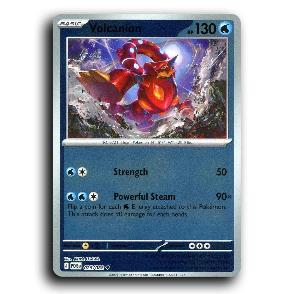 Volcanion (025/088) [Perfect Order] Uncommon Pokemon Card TCG Near Mint NM Reverse Holo