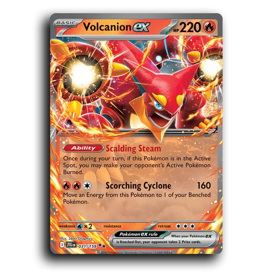 Volcanion ex 031/159 Journey Together Double Rare Pokemon Card TCG Holofoil