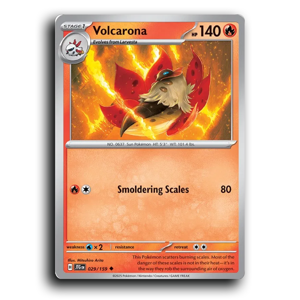 Volcarona 029/159 Journey Together Uncommon Pokemon Card TCG 