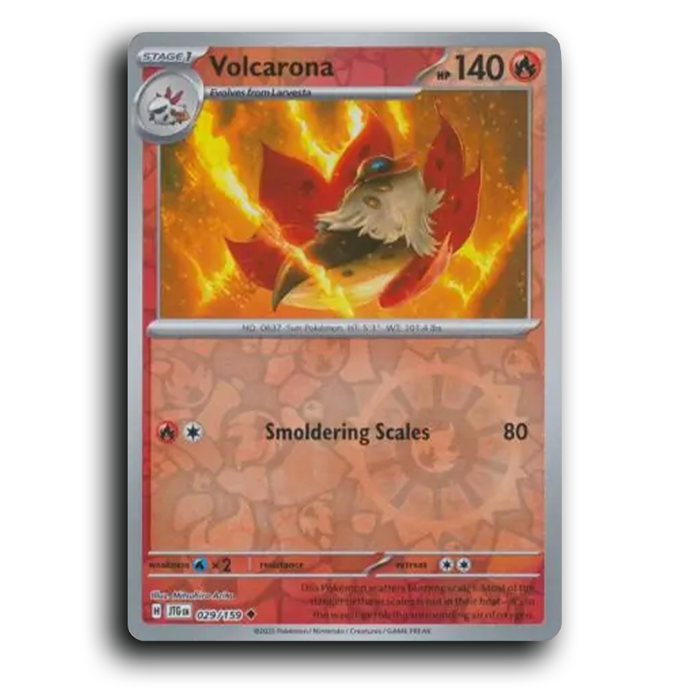 Volcarona 029/159 Journey Together Uncommon Pokemon Card TCG Reverse Holo