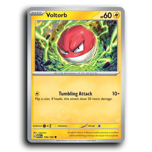 Voltorb 100/165 151 Common Pokemon Card TCG Near Mint NM