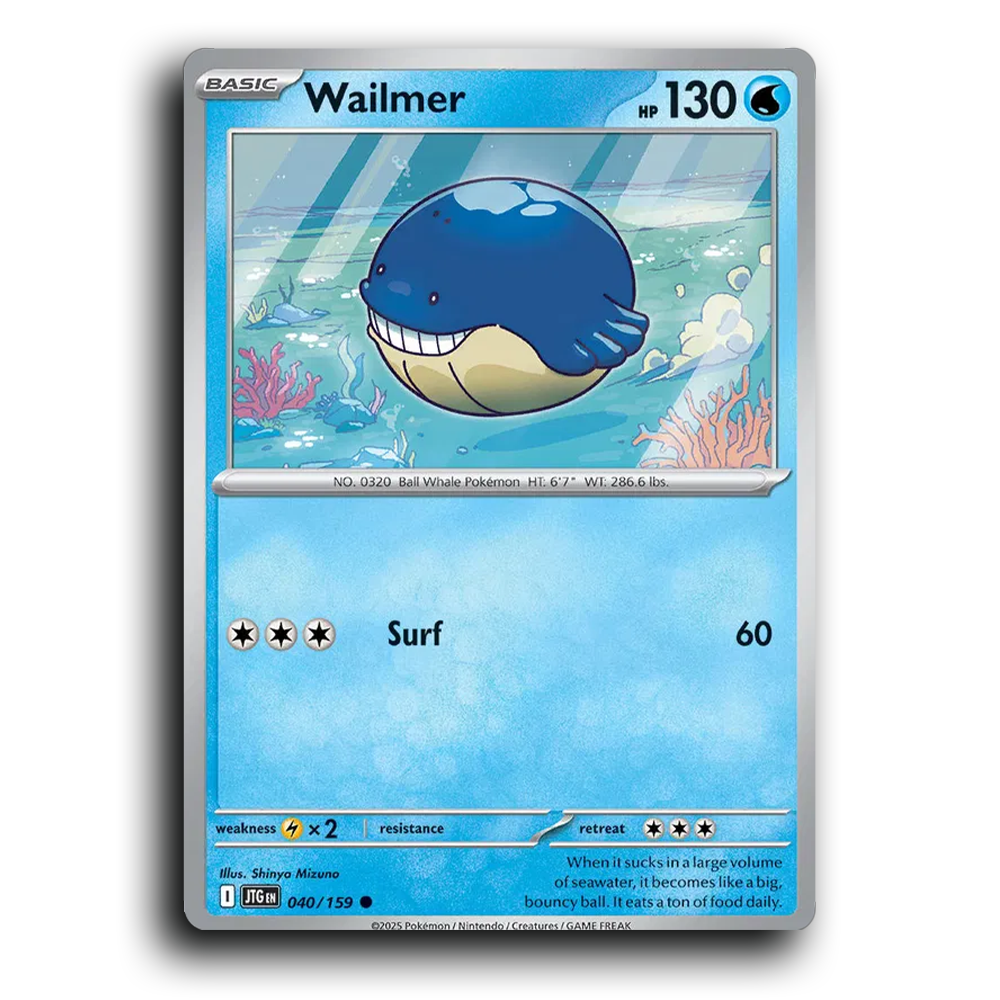 Wailmer 040/159 Journey Together Common Pokemon Card TCG