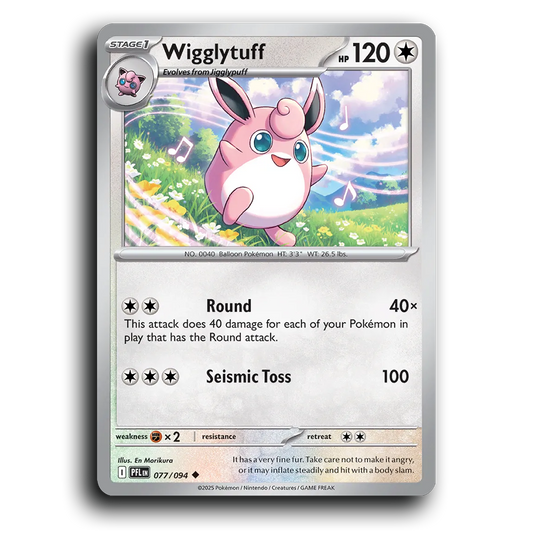 Wigglytuff (077/094) [Phantasmal Flames] Uncommon Pokemon Card TCG Near Mint NM