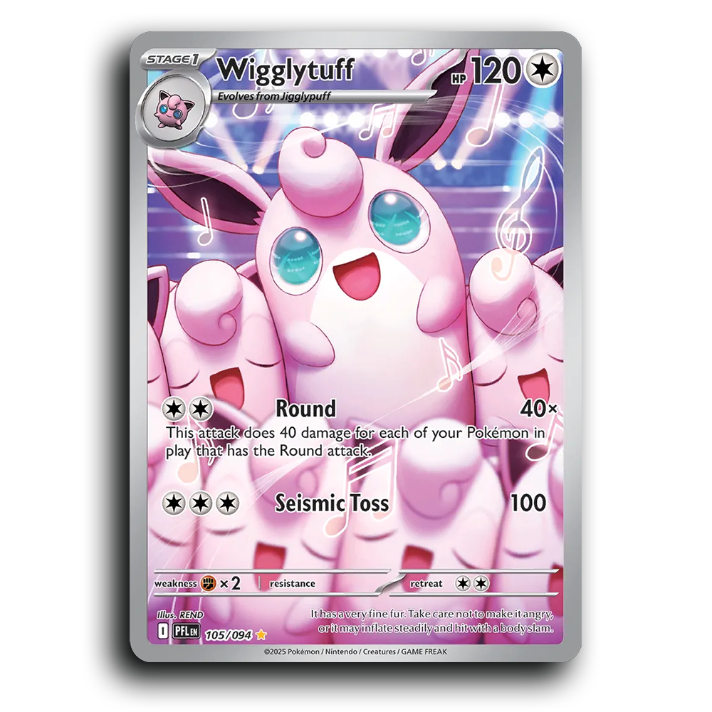 Wigglytuff (105/094) [Phantasmal Flames] Illustration Rare Pokemon Card TCG Near Mint NM Holofoil