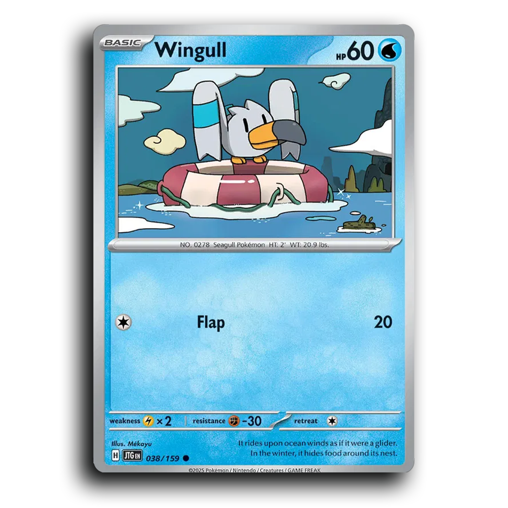 Wingull 038/159 Journey Together Common Pokemon Card TCG