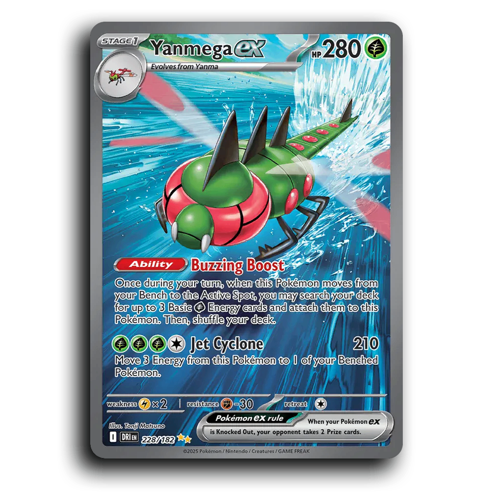 Yanmega ex 228/182 Destined Rivals Special Illustration Rare Pokemon Card TCG Holofoil