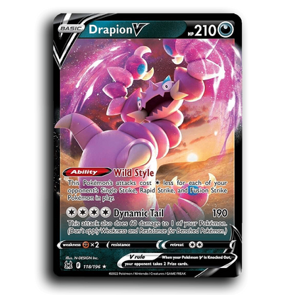 Drapion V (118/196) [Lost Origin]