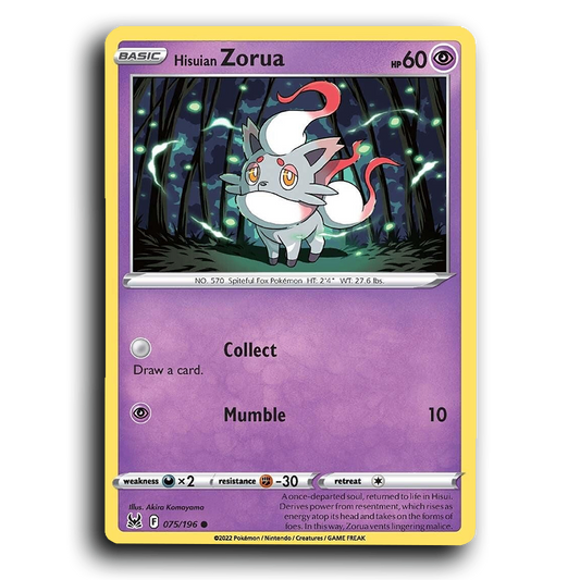 Hisuian Zorua (075/196) [Lost Origin]