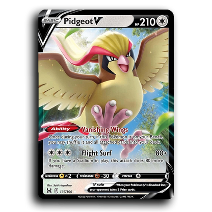 Pidgeot V (137/196) [Lost Origin]