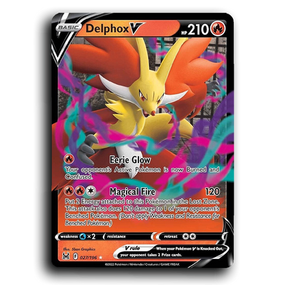 Delphox V (027/196) [Lost Origin]
