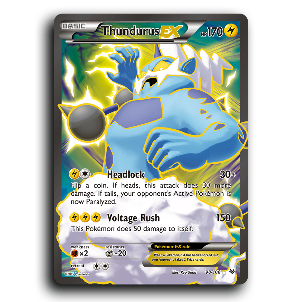 Thundurus EX (98/108) [Roaring Skies]
