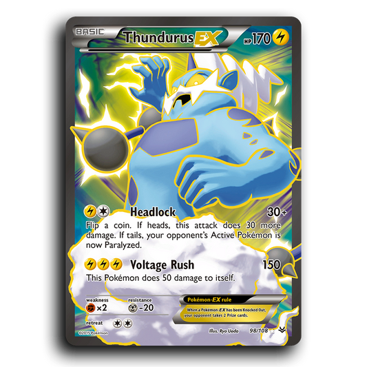 Thundurus EX (98/108) [Roaring Skies]