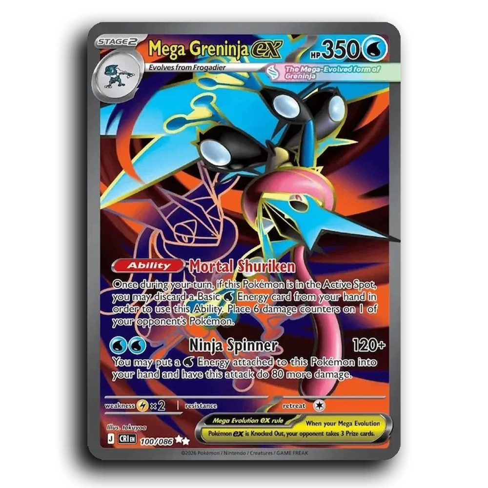 Mega Greninja ex (100/086) [Chaos Rising]