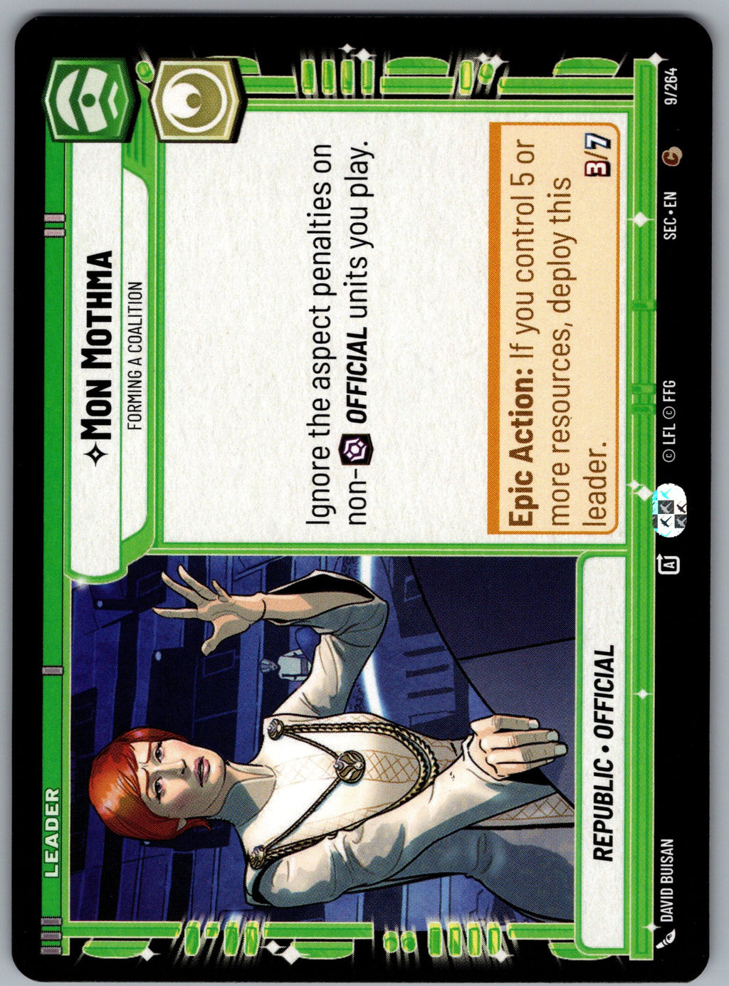 Mon Mothma - Forming a Coalition (Back)