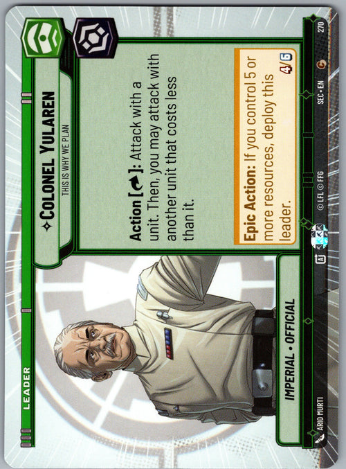 Colonel Yularen - This is Why We Plan (Hyperspace) (Back)