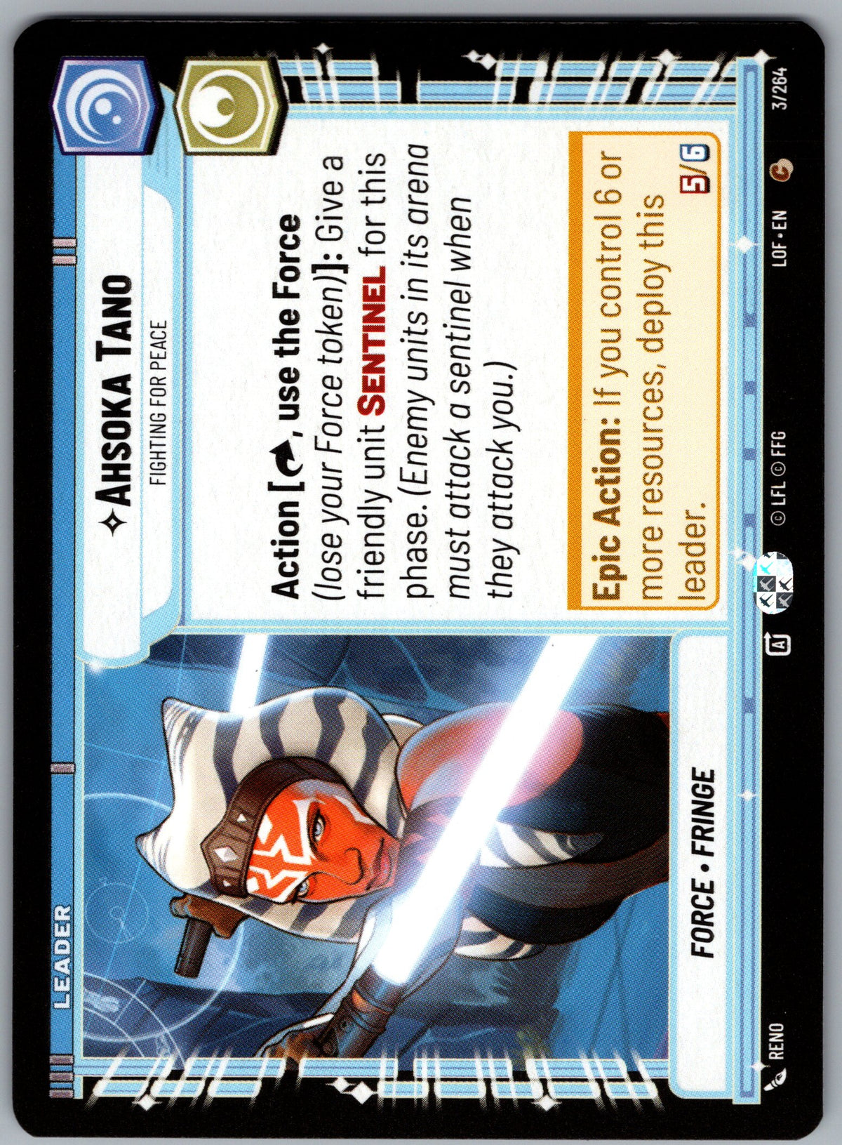 Ahsoka Tano - Fighting For Peace (Back)