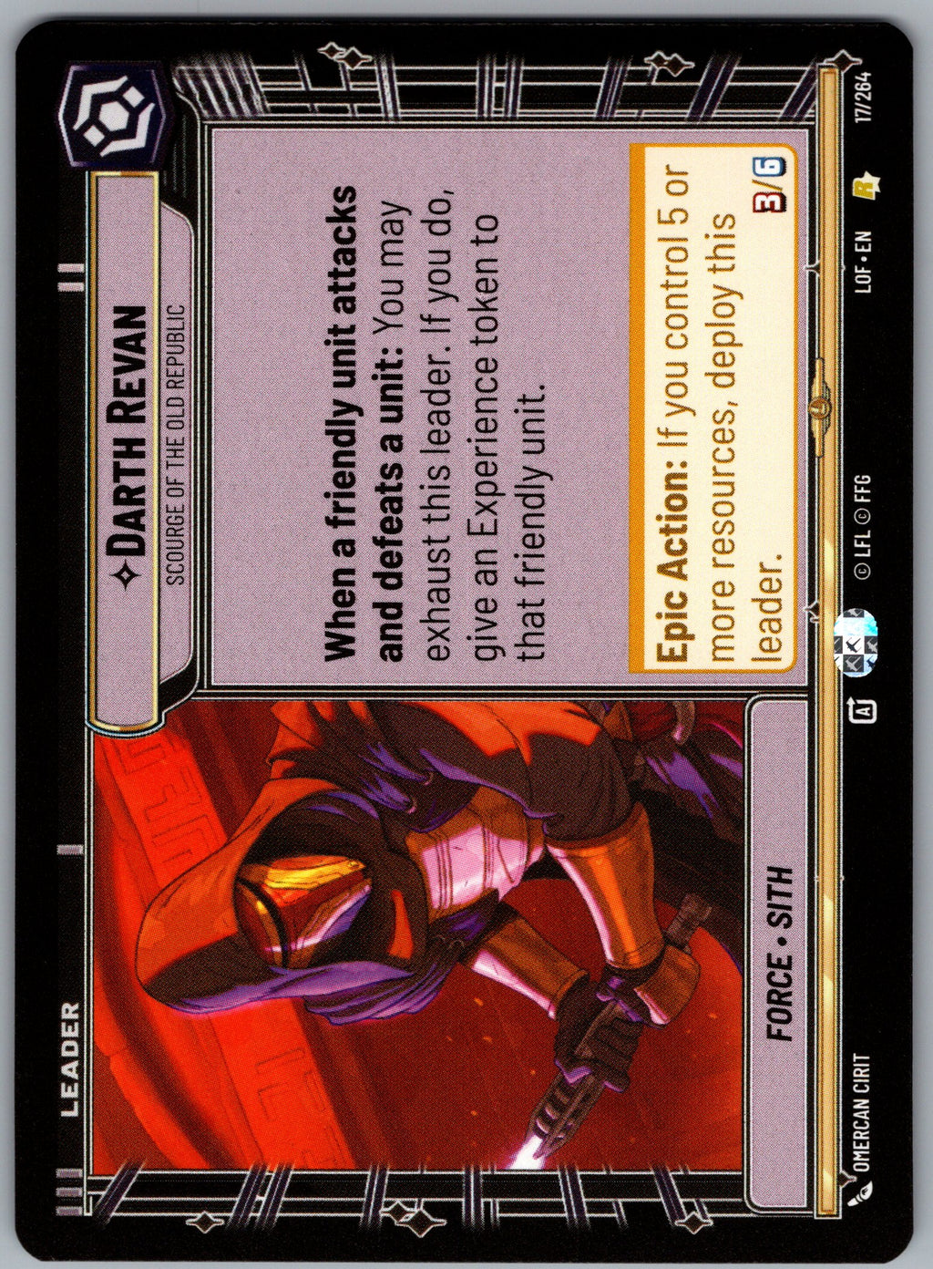 Darth Revan - Scourge of the Old Republic (Back)