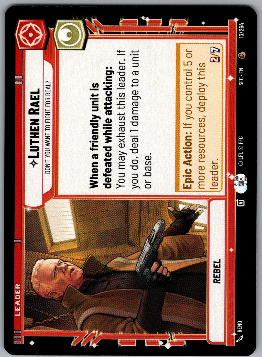 Luthen Rael - Don't You Want To Fight For Real? (Back)