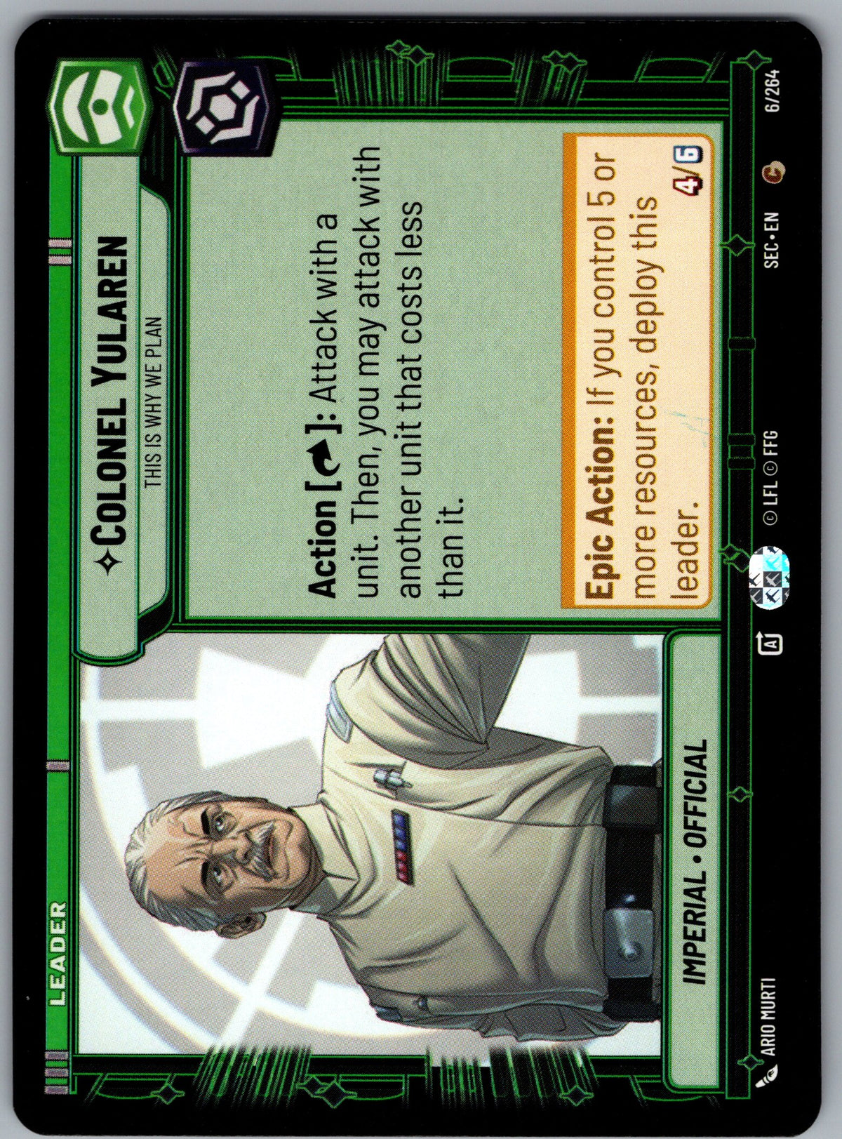 Colonel Yularen - This is Why We Plan (Back)