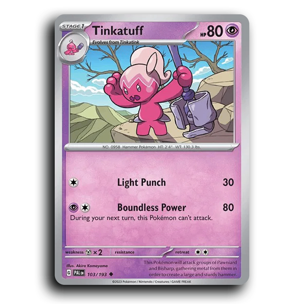 Tinkatuff (103/193) [Paldea Evolved] Uncommon Pokemon Card TCG Near Mint NM