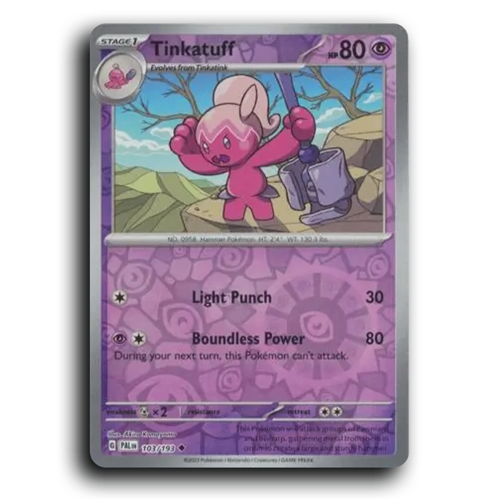 Tinkatuff (103/193) [Paldea Evolved] Uncommon Pokemon Card TCG Near Mint NM Reverse Holo