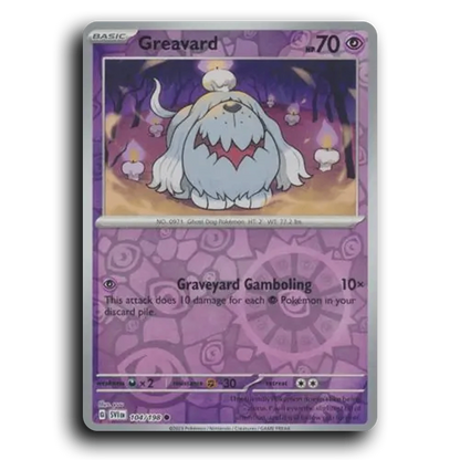 Greavard (104/198) [Scarlet & Violet] Common yuu Pokemon Card TCG Near Mint NM Reverse Holo