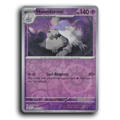 Houndstone (106/198) [Scarlet & Violet] Rare Kouki Saitou Pokemon Card TCG Near Mint NM Reverse Holo