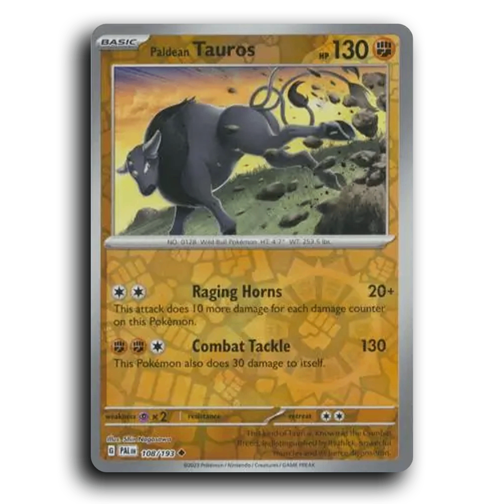 Paldean Tauros (108/193) [Paldea Evolved] Uncommon Pokemon Card TCG Near Mint NM Reverse Holo