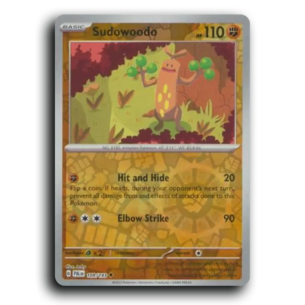 Sudowoodo (109/193) [Paldea Evolved] Uncommon Pokemon Card TCG Near Mint NM Reverse Holo
