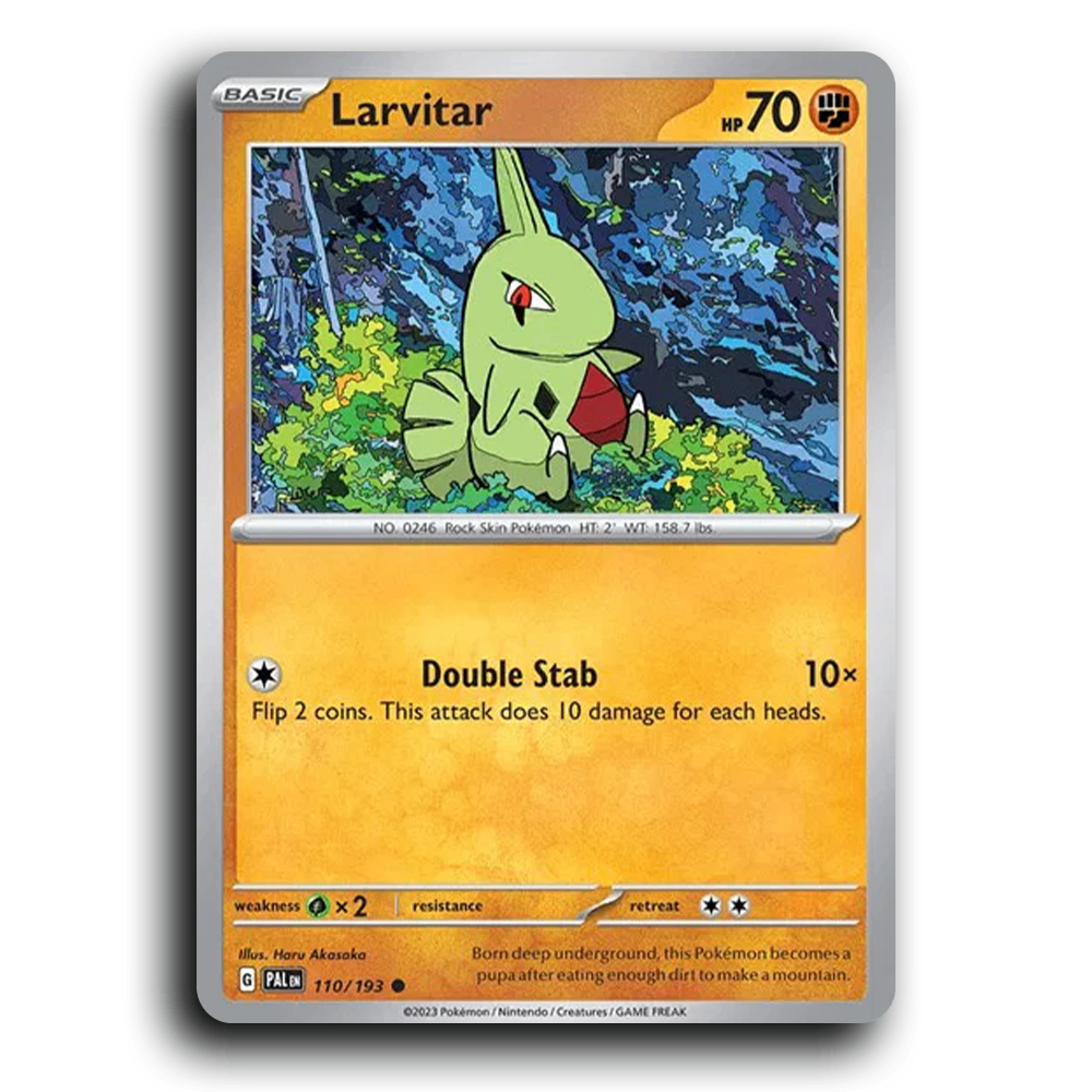 Larvitar (110/193) [Paldea Evolved] Common Pokemon Card TCG Near Mint NM